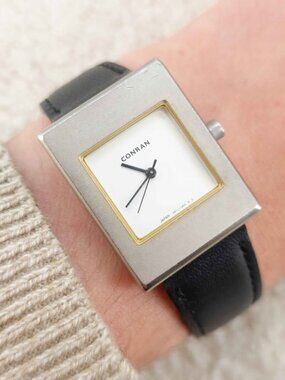 Terence Conran V811-5640 Square Minimalist Unisex Dress Watch Seiko Mvt 24mm